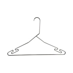 Kledinghangers voor tunnelfinisher S-vorm 44,5 cm -  Ã¸ 4,00  mm - Verchroomd met inkepingen  - 100 stuks