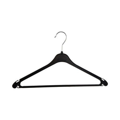 Fraude bescherming Tarief Mainetti kledinghangers - Zwart kunststof met anti slip - 275 stuks