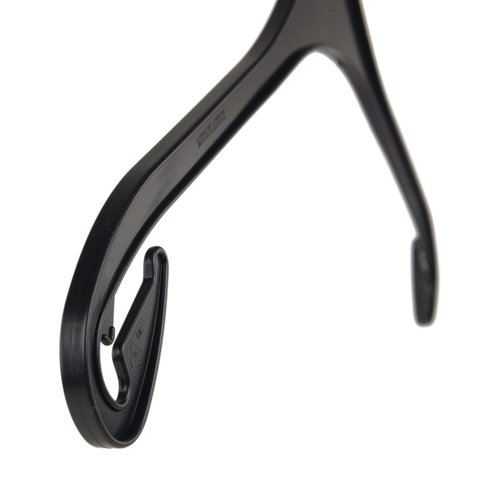 Metaplastics Kunststof kledinghangers NA43 - NA47 - Zwart