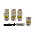 HJS Plakrollers met handvat - 7 stuks - Erafix