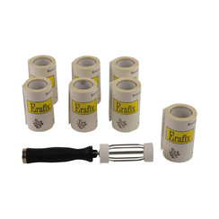 Plakrollers met handvat - 7 stuks - Erafix