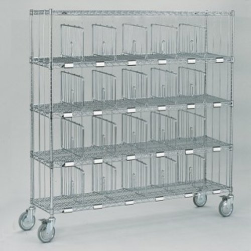 Vaksorteerwagen - Diepte 610 mm - 8 t/m 24 vakken