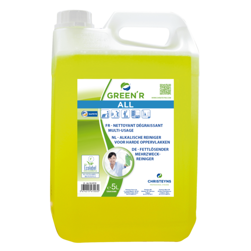 Allesreiniger alkalisch Christeyns - Geconcentreerd - Green'R All 5 liter