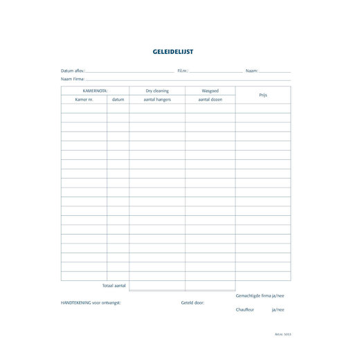 Hofmeijer Hotel Geleidelijst - Blok in 3-voud