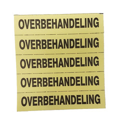 Merkbon Overbehandeling - per blok 500 stuks