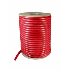 Stoomslang Siliconen - 6 x 3 mm - Rood - per meter