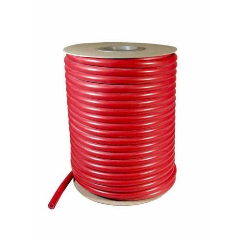 Stoomslang Siliconen - 6 x 3 mm - Rood - per meter