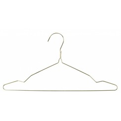 Goudkleurige kledinghanger - draadhanger - 40 cm - Ã¸  2.3 mm - per 100 stuks
