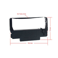 Kassa Inktlint zwart - ERC 30/34/38 - hydrofix - 12,7mm Epson