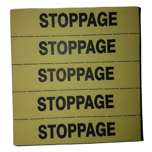 Merkbon Stoppage - per blok 500 stuks