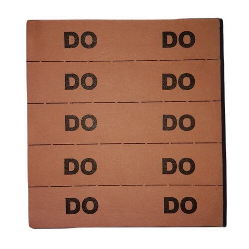 Merkbon Maandag t/m Zaterdag - per blok 500 stuks