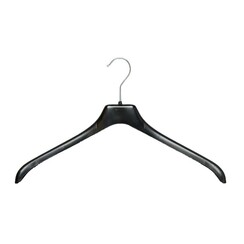 Kunststof kledinghangers NF44 - Zwart - 100 stuks