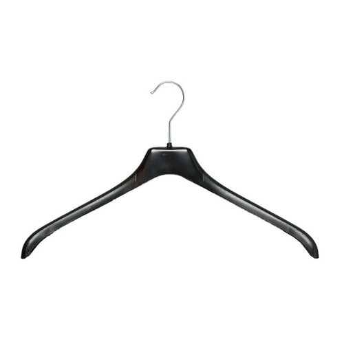 Kunststof kledinghangers NF44 - Zwart - 100 stuks