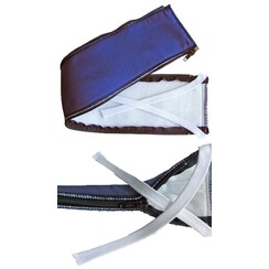 Stoomslang beschermer met rits - blauw - 80 cm