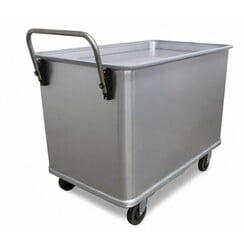 Duwbeugel voor veerbodemwagen