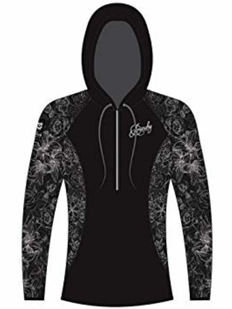 Sport Shirt Longsleeve - Zwart Bloemen Print - Anarchy Apparel - Vaeneti