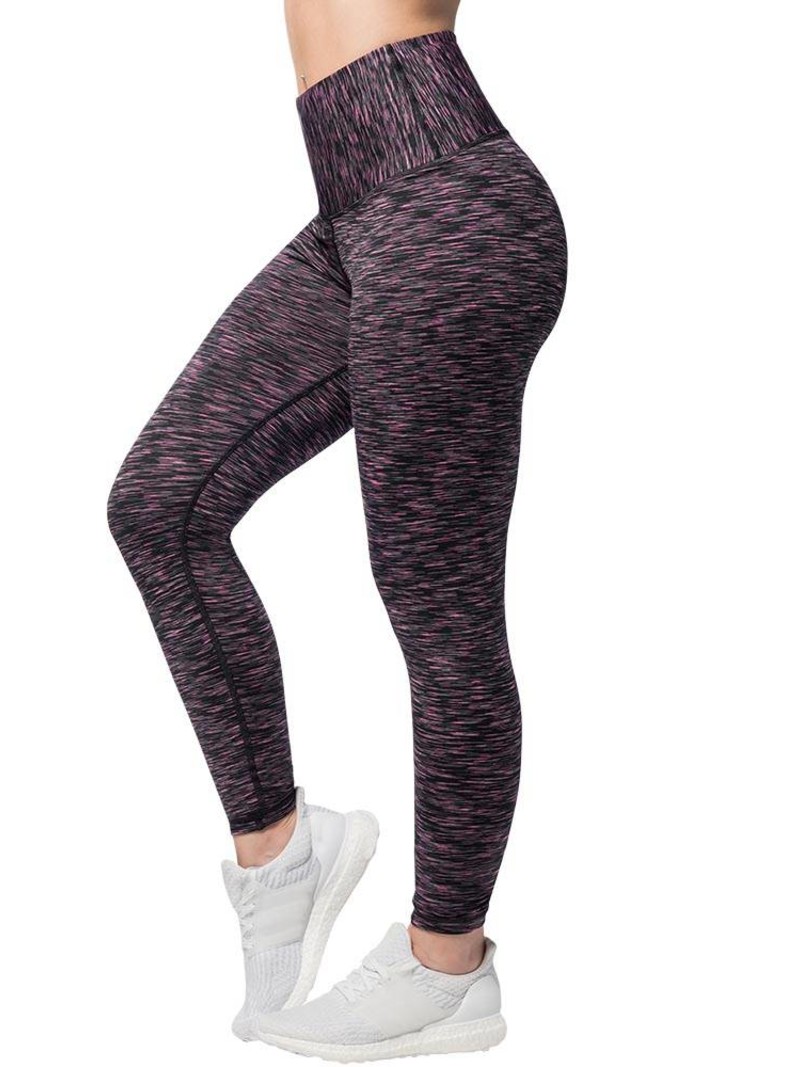 Fitness Legging met koord - Roze/Zwart Melange - Anarchy Apparel - Cushy