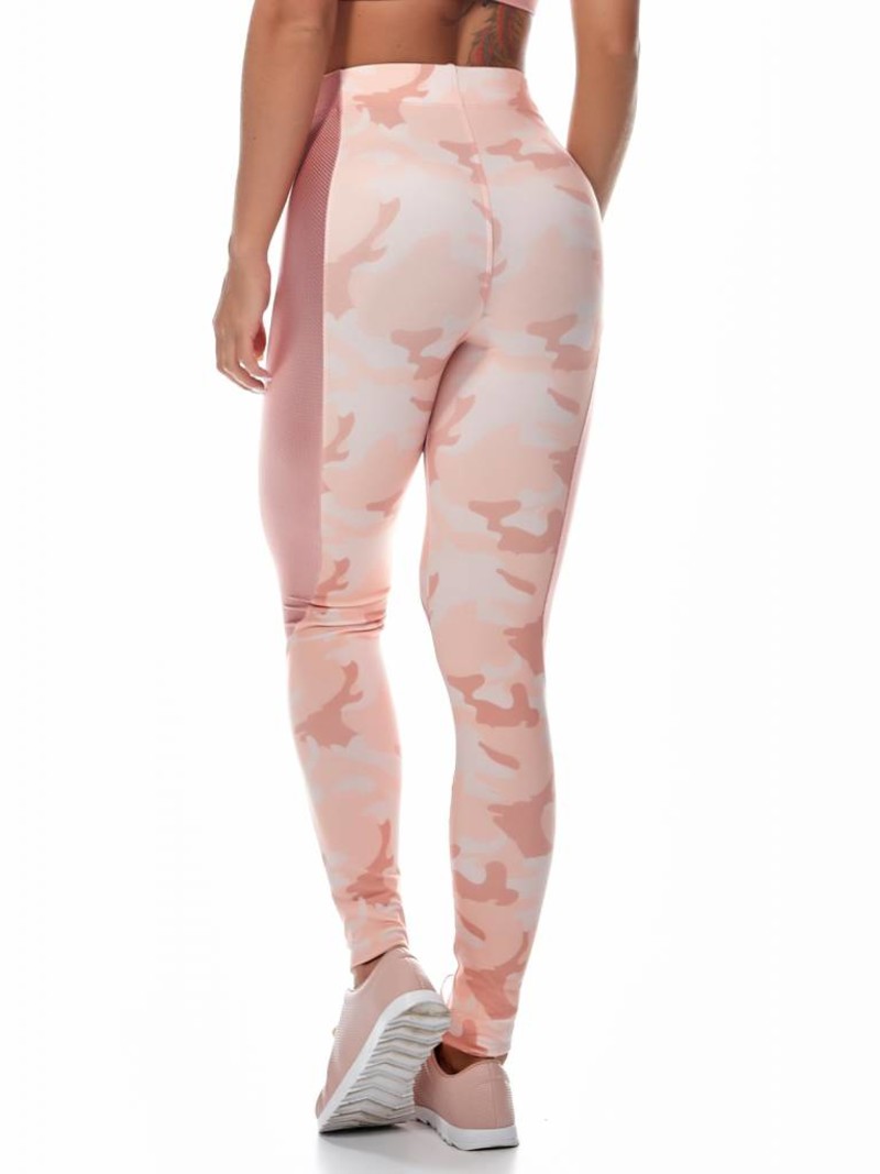 Fitness Legging - Roze Camouflage - Let's Gym