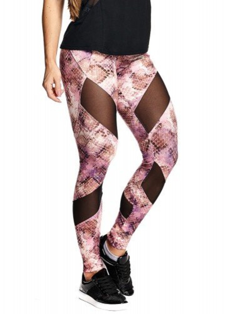 Fitness Legging - Roze Slangenprint - Let's Gym