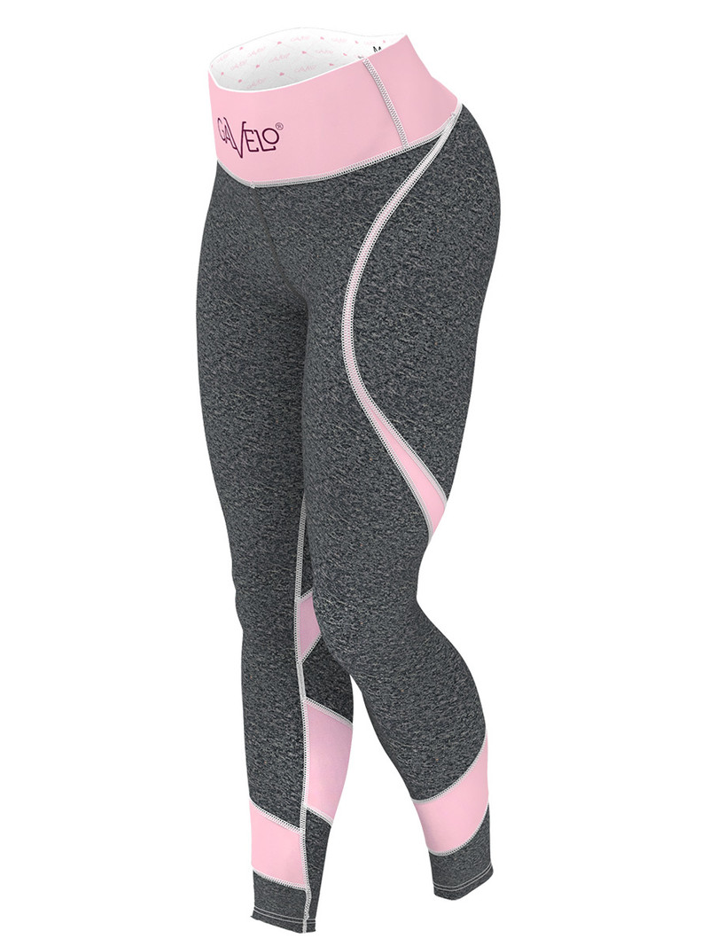 Fitness Legging - Grijs Roze - Gavelo -  Raspberry Swirl