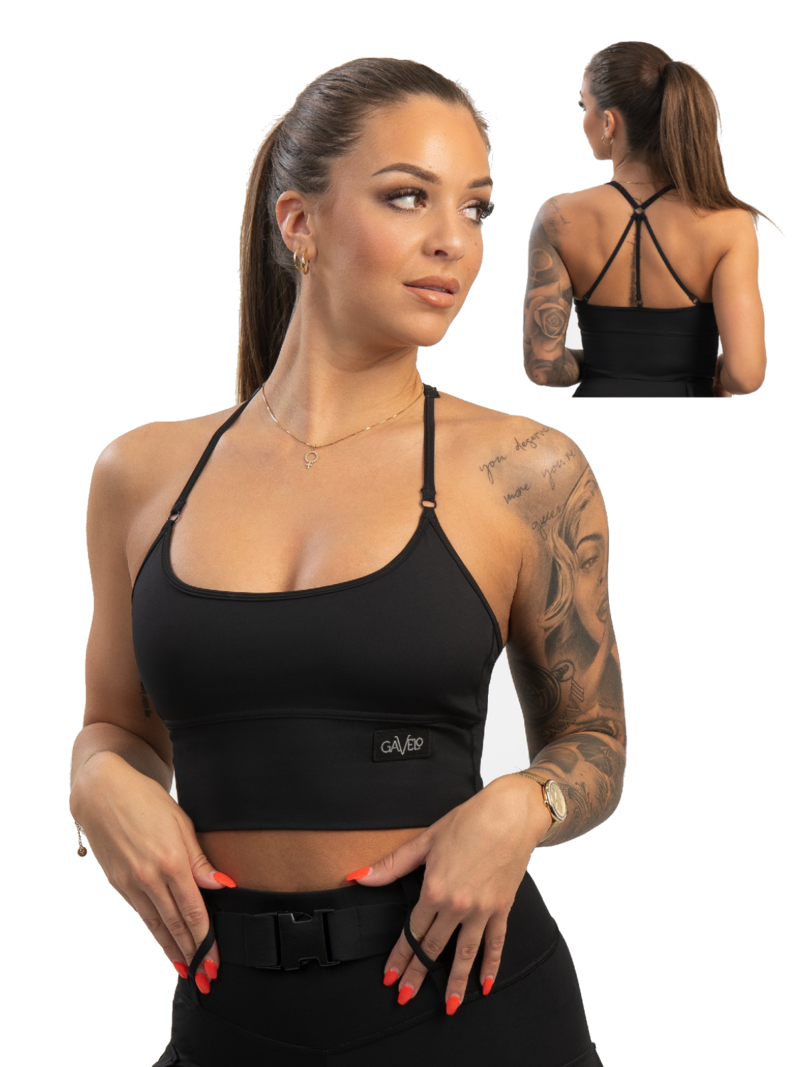 Sport top met vulling - Zwart - Gavelo - Cargo Black