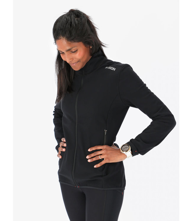 Fusion Recharge trui met rits voor dames