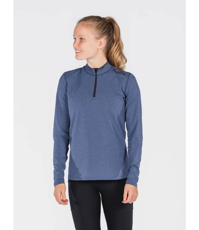 Fusion C3 trui met 1/2 rits dames