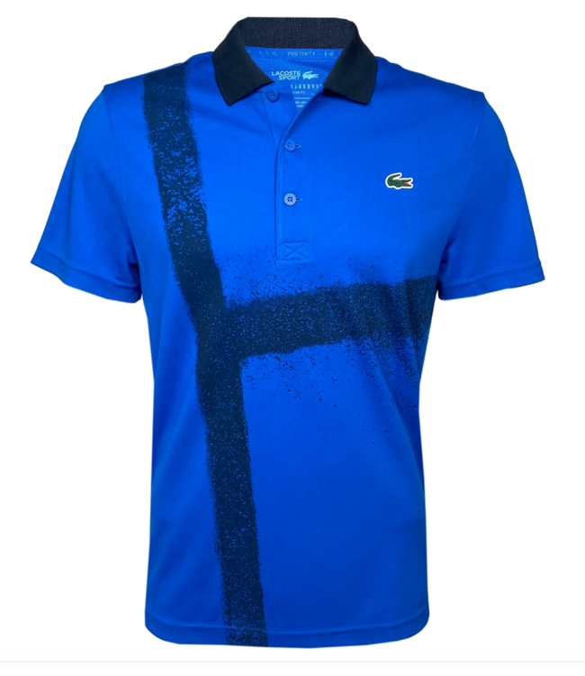 Lacoste polo Novak Djokovic blauw