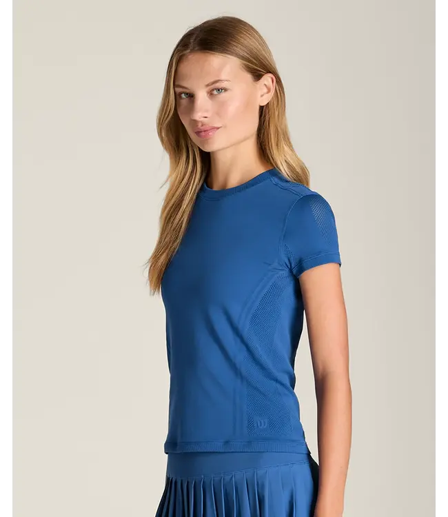 Wilson Pro Seamless T-shirt Blue Quartz