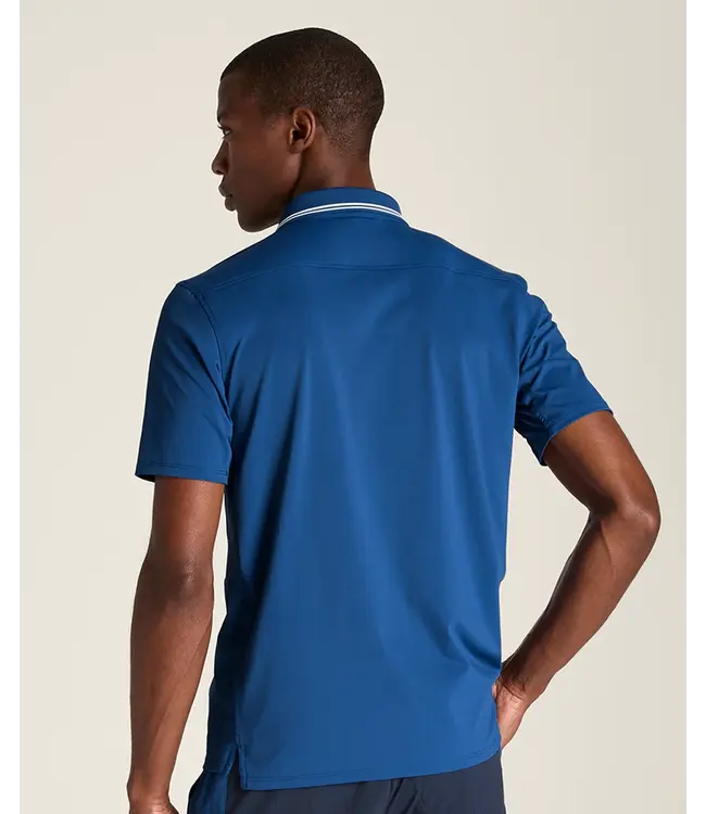 Wilson M Challengers Technical Polo Blue Quartz