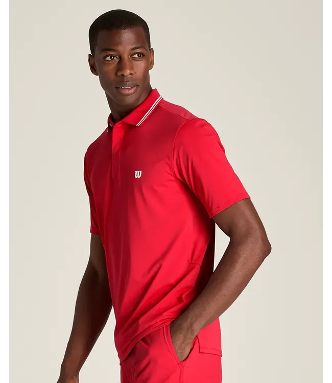 Wilson M Challengers Technical Polo Varsity Red