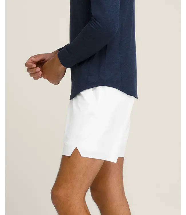 Wilson M Tournament Short V2 7in Ongevoerd Bright White
