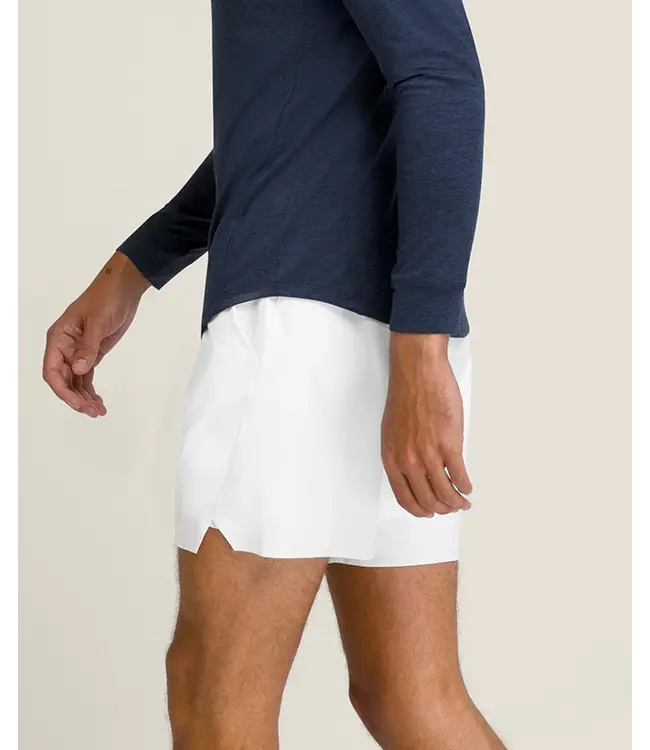 Wilson M Tournament Short V2 7in Ongevoerd Bright White