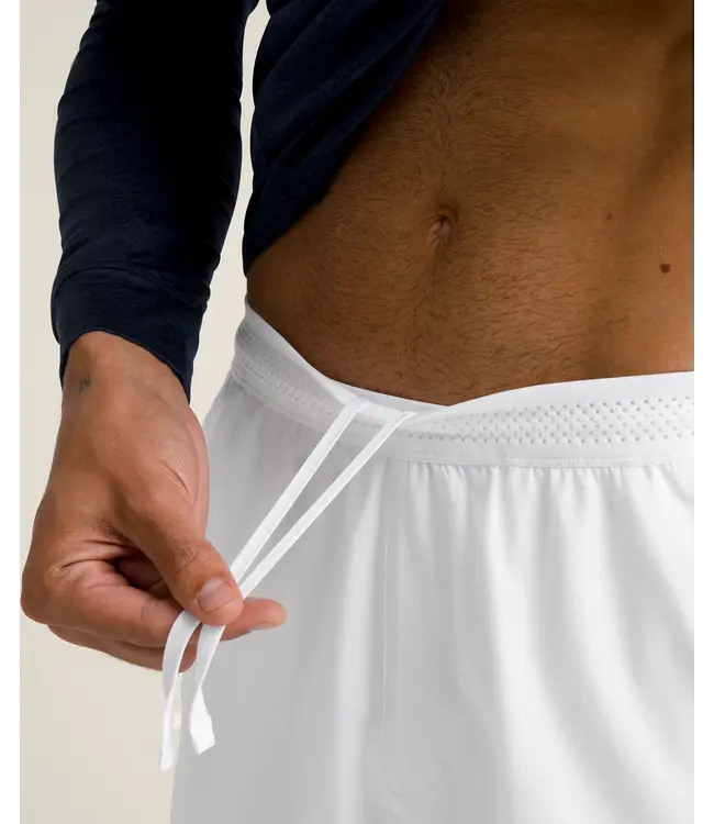 Wilson M Tournament Short V2 7in Ongevoerd Bright White