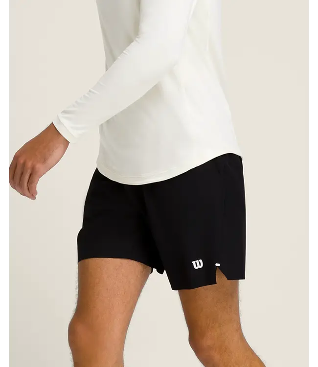 Wilson M Tournament Short V2 7in Ongevoerd Black