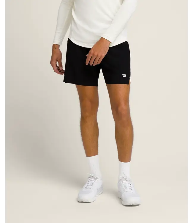 Wilson M Tournament Short V2 7in Ongevoerd Black