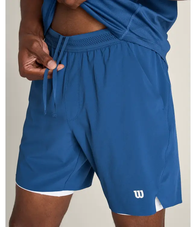 Wilson M Tournament Short V2 7in Ongevoerd Blue Quartz
