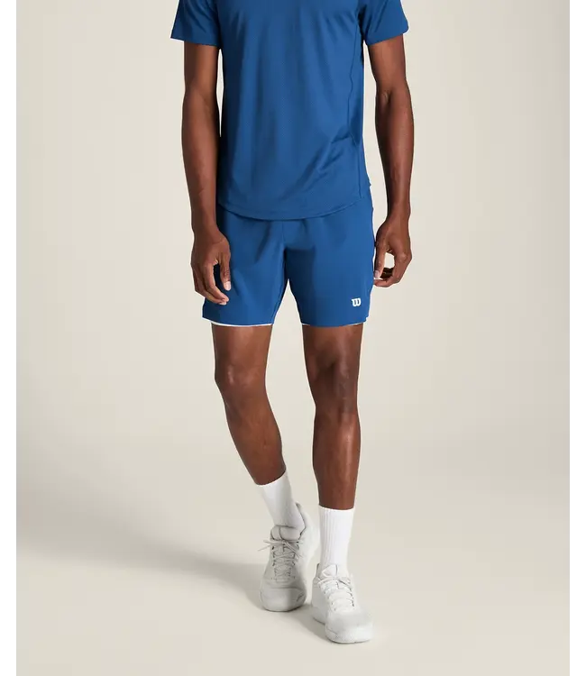 Wilson M Tournament Short V2 7in Ongevoerd Blue Quartz