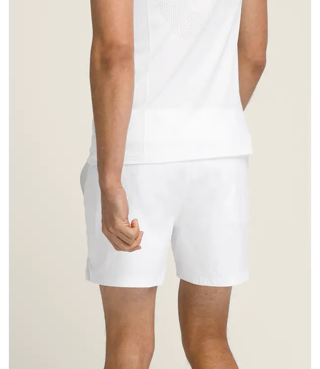Wilson M Tennis Volley Short 6" Ongevoerd Bright White