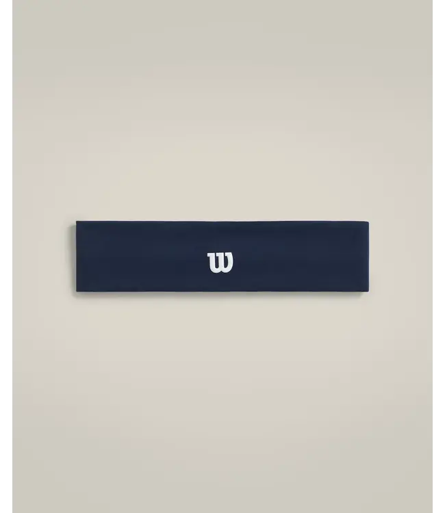 Wilson U Wilson Wide hoofdband Classic Navy