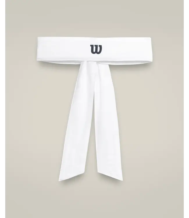 Wilson U Tie hoofdband Bright White