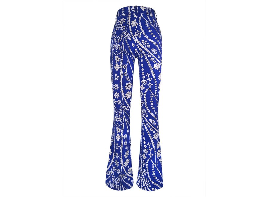 Broek Joelle floral chain print