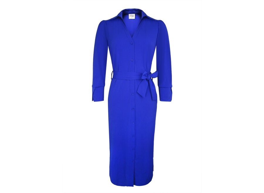 Jurk Finou cobalt