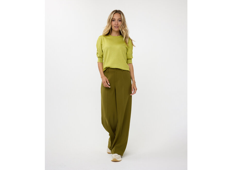 Broek F24.10547 moss green