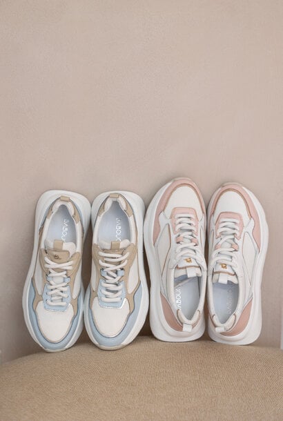 Sneaker Violet-1 baby blue/beige