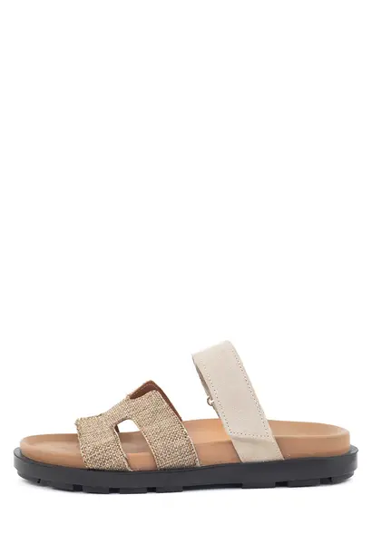 Slipper Bidi-84 taupe/beige