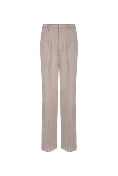 Broek F25.10539 taupe melange