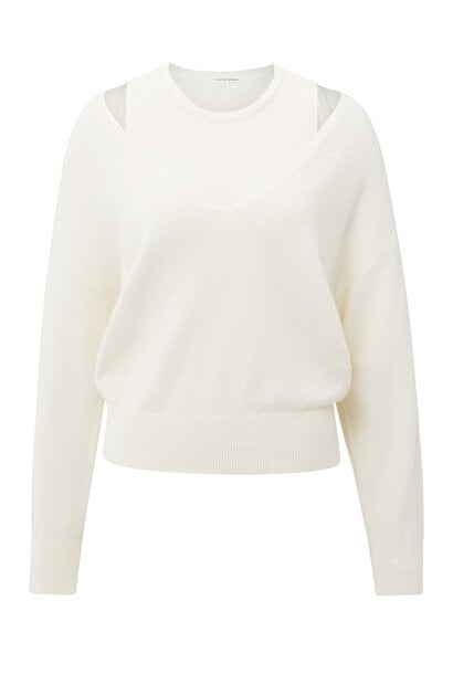 Trui 01-000381-509 off white knit melange