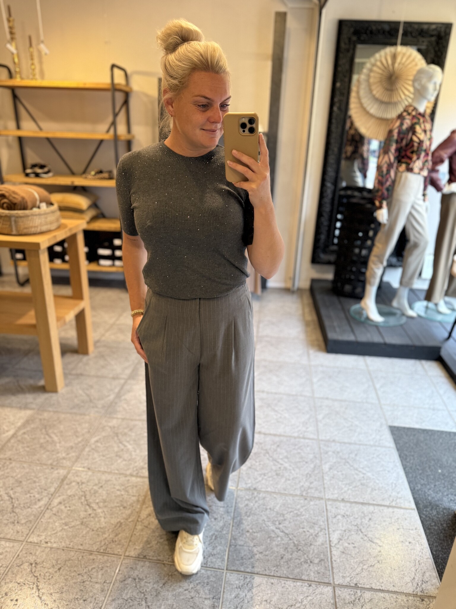 Broek F25.10547 grey melange-4