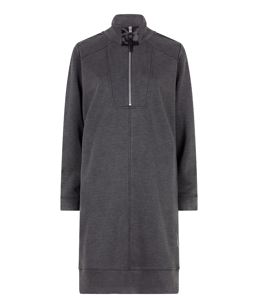 Jurk F25.05500 dark grey melange-1